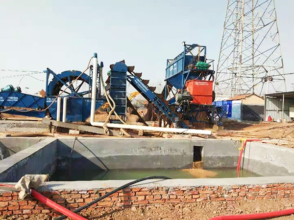 Installation site of sand production line